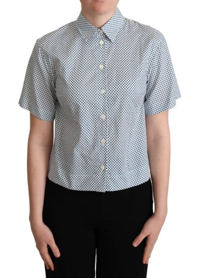 Dolce & Gabbana - Elegant Polka Dot Cotton Polo Shirt