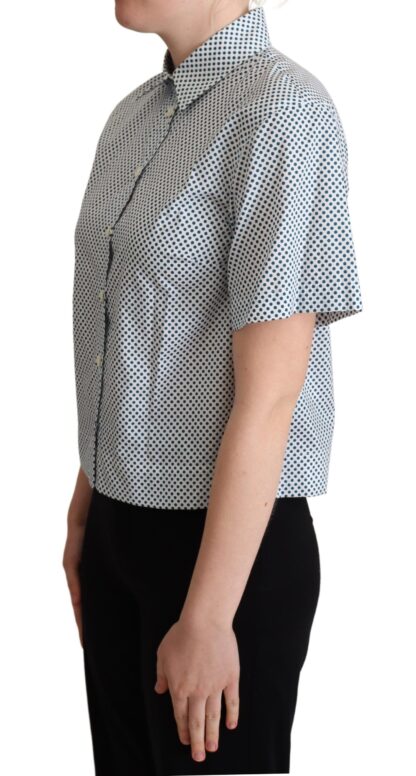 Dolce & Gabbana - Elegant Polka Dot Cotton Polo Shirt