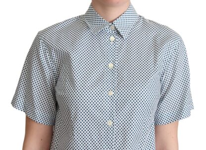 Dolce & Gabbana - Elegant Polka Dot Cotton Polo Shirt