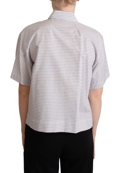 Dolce & Gabbana - Elegant Polka Dots Collared Polo Top