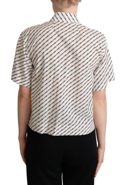 Dolce & Gabbana - Elegant Dotted Cotton Polo Top