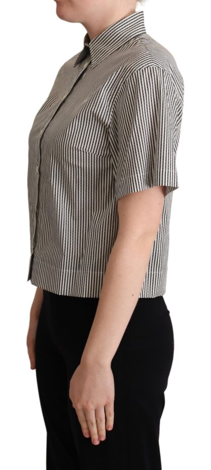 Dolce & Gabbana - Elegant Striped Cotton Polo for Women