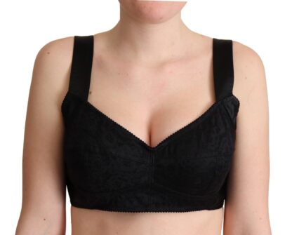 Dolce & Gabbana - Elegant Black Silk Blend Bustier Crop Top