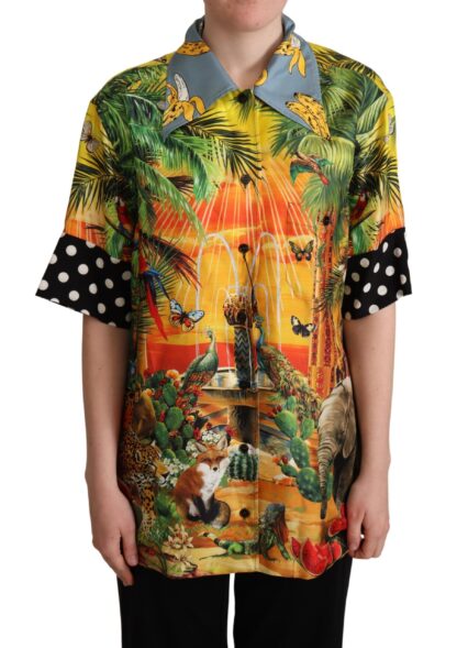 Dolce & Gabbana - Tropical Silk Oversized Short-Sleeved Shirt