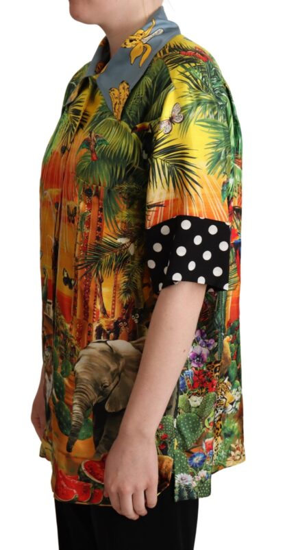 Dolce & Gabbana - Tropical Silk Oversized Short-Sleeved Shirt