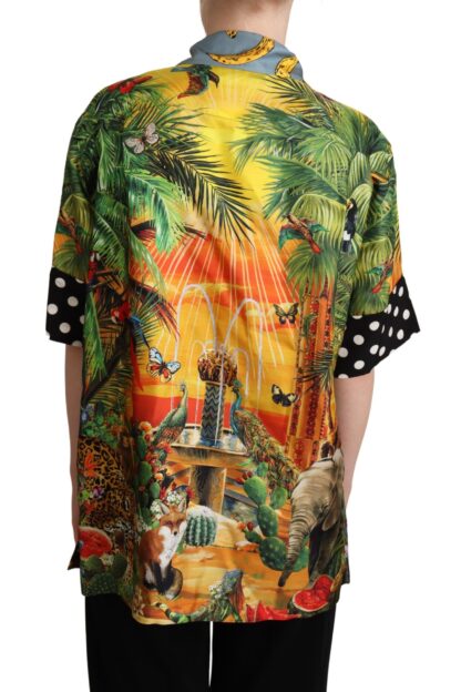 Dolce & Gabbana - Tropical Silk Oversized Short-Sleeved Shirt