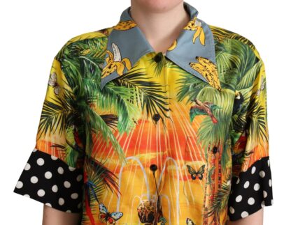 Dolce & Gabbana - Tropical Silk Oversized Short-Sleeved Shirt