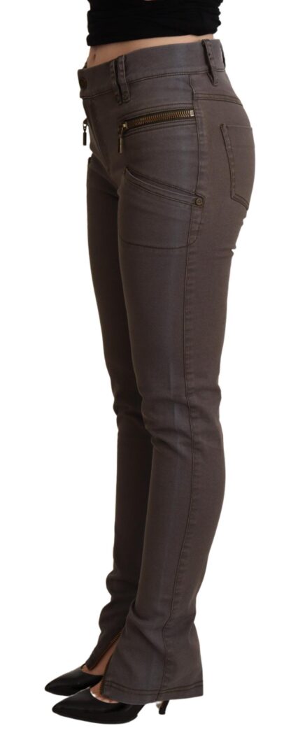 PLEIN SUD - Chic Brown Slim-Fit Skinny Jeans