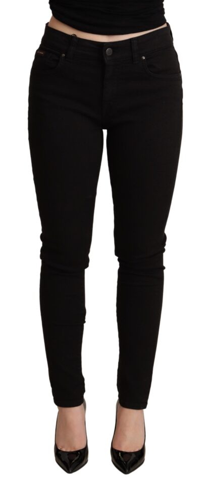 Dolce & Gabbana - Elegant Black Mid-Waist Skinny Jeans