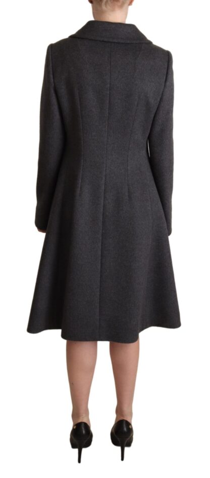 Dolce & Gabbana - Elegant Gray Cashmere Trench Coat