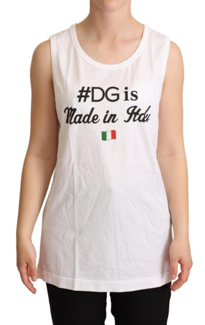 Dolce & Gabbana - Elegant Sleeveless Cotton Tank Top