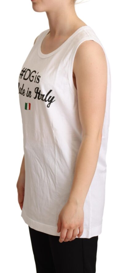 Dolce & Gabbana - Elegant Sleeveless Cotton Tank Top