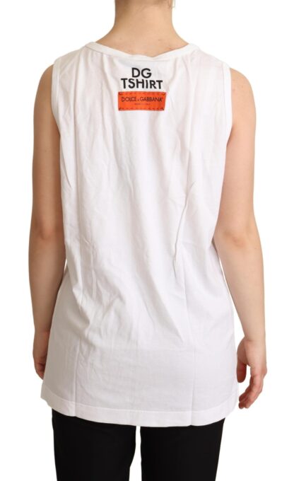 Dolce & Gabbana - Elegant Sleeveless Cotton Tank Top