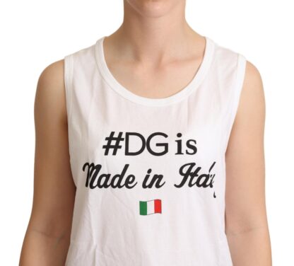 Dolce & Gabbana - Elegant Sleeveless Cotton Tank Top