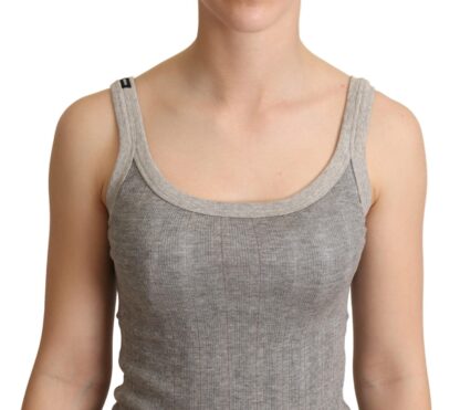 Dolce & Gabbana - Chic Sleeveless Gray Tank Top