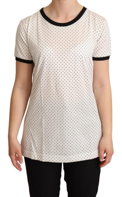 Dolce & Gabbana - Polka Dot Crewneck Cotton Tee