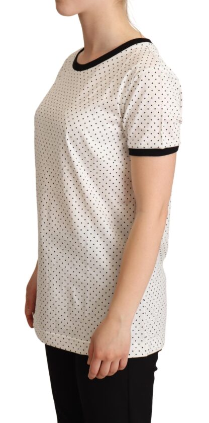 Dolce & Gabbana - Polka Dot Crewneck Cotton Tee