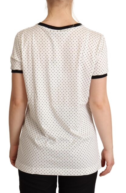 Dolce & Gabbana - Polka Dot Crewneck Cotton Tee