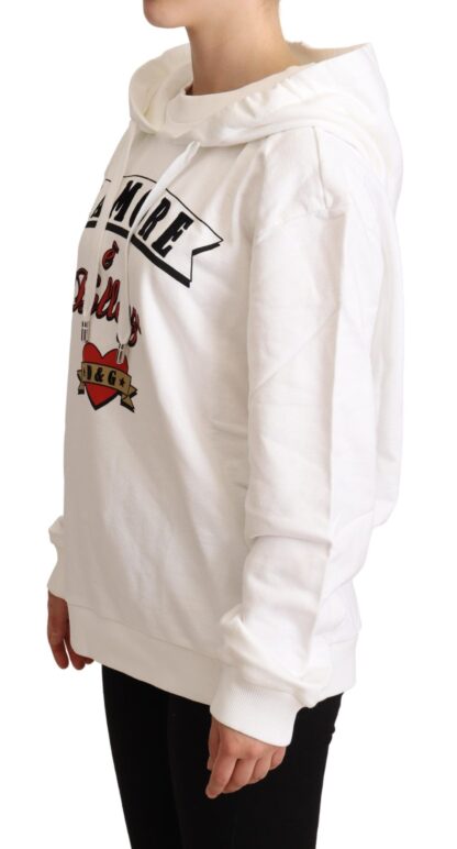 Dolce & Gabbana - White L'Amore Motive Hooded Sweater