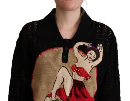 Dolce & Gabbana - Embroidered Short Sleeve Luxury Sweater