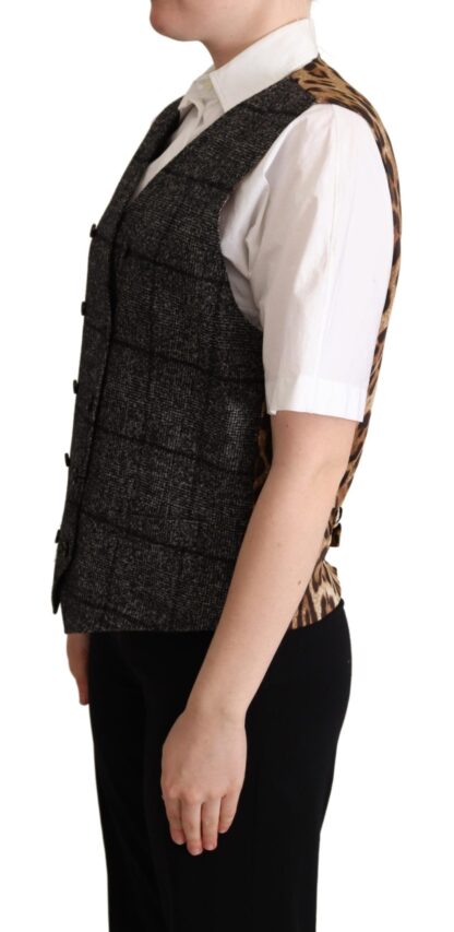 Dolce & Gabbana - Elegant Leopard Print Sleeveless Vest