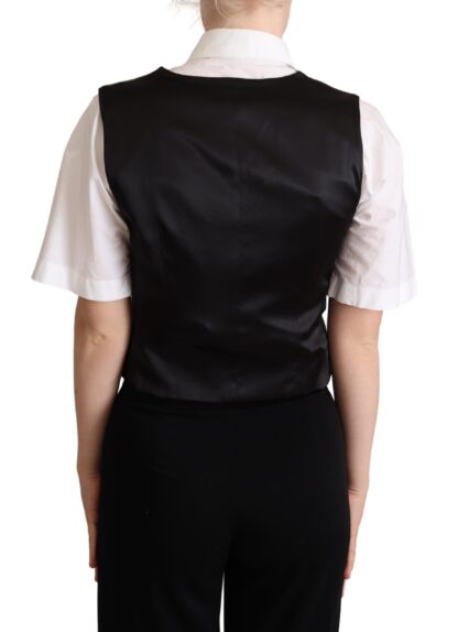 Dolce & Gabbana - Elegant Black Silk Blend Waistcoat