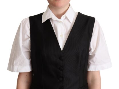 Dolce & Gabbana - Elegant Black Silk Blend Waistcoat