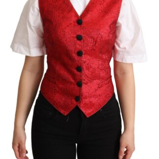 Dolce & Gabbana - Elegant Black Velvet Sleeveless Waistcoat