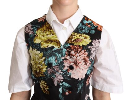 Dolce & Gabbana - Exquisite Floral Jacquard Waistcoat