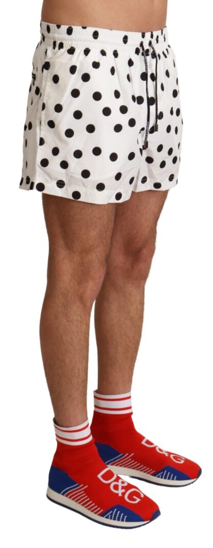 Dolce & Gabbana - Polka Dotted Men's Swim Shorts