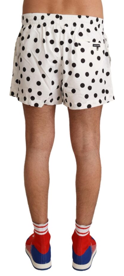 Dolce & Gabbana - Polka Dotted Men's Swim Shorts