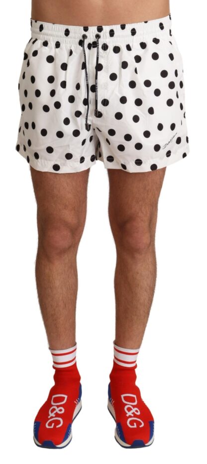 Dolce & Gabbana - Polka Dotted Men's Swim Shorts