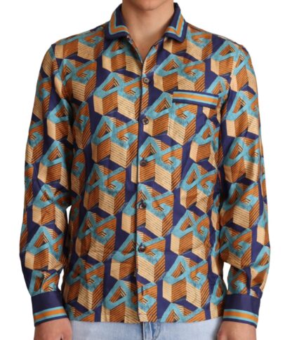 Dolce & Gabbana - Elegant Silk Casual Shirt with DG Logo