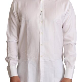 Dolce & Gabbana - Elegant Silk Casual Shirt with DG Logo