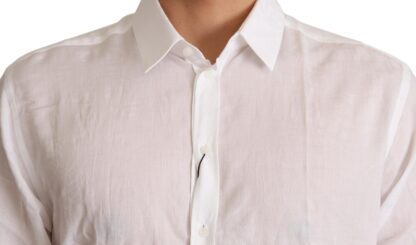 Dolce & Gabbana - Elegant Floral Martini Slim Fit Dress Shirt