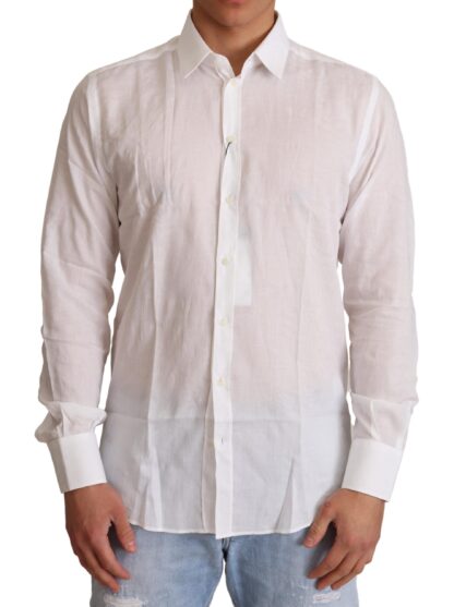 Dolce & Gabbana - Elegant White Slim Fit Martini Dress Shirt