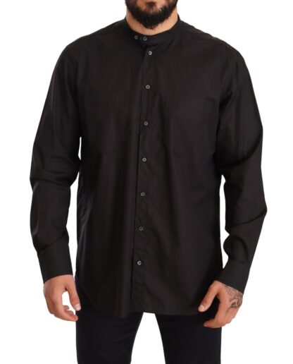 Dolce & Gabbana - Elegant Black 100% Cotton Men's Shirt