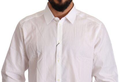 Dolce & Gabbana - Elegant White Martini Fit Shirt