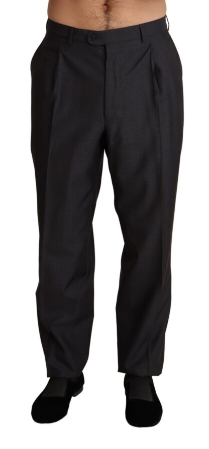 Dolce & Gabbana - Elegant Gray Skinny Dress Trousers