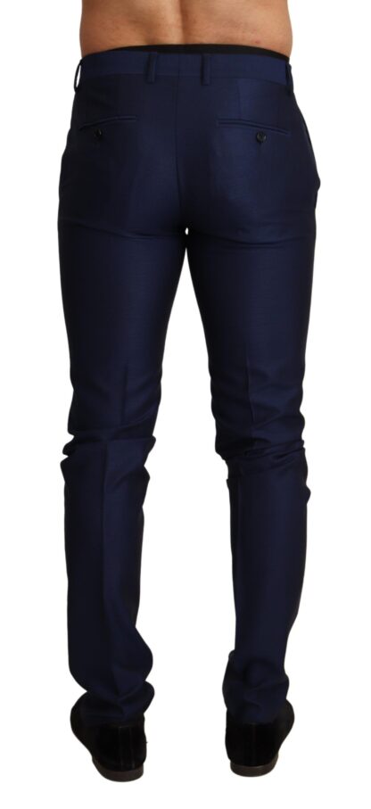 Dolce & Gabbana - Elegant Navy Slim Fit Men's Wool Trousers