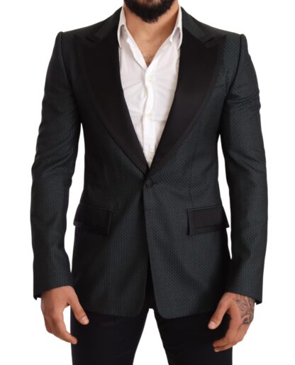 Dolce & Gabbana - Elegant Patterned Slim Fit Blazer Jacket