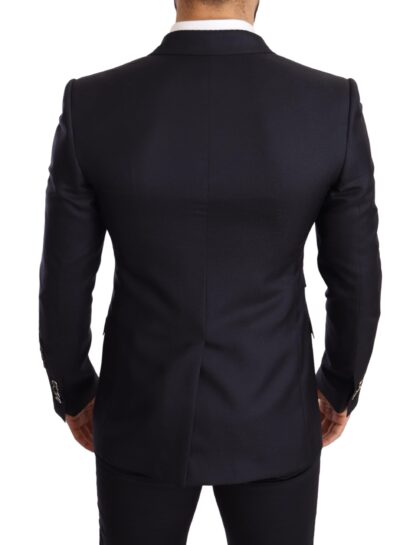 Dolce & Gabbana - Elegant Navy Cashmere Silk Blend Blazer