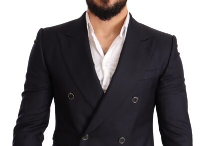 Dolce & Gabbana - Elegant Navy Cashmere Silk Blend Blazer