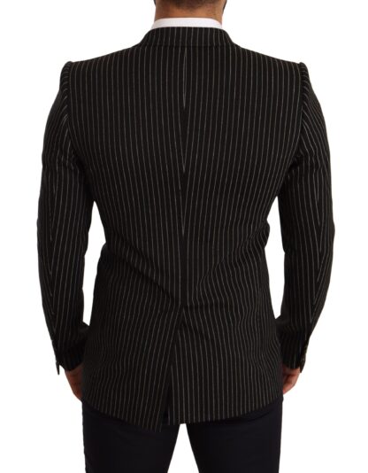 Dolce & Gabbana - Elegant Striped Wool Blazer with Silk Lining