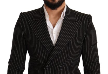 Dolce & Gabbana - Elegant Striped Wool Blazer with Silk Lining