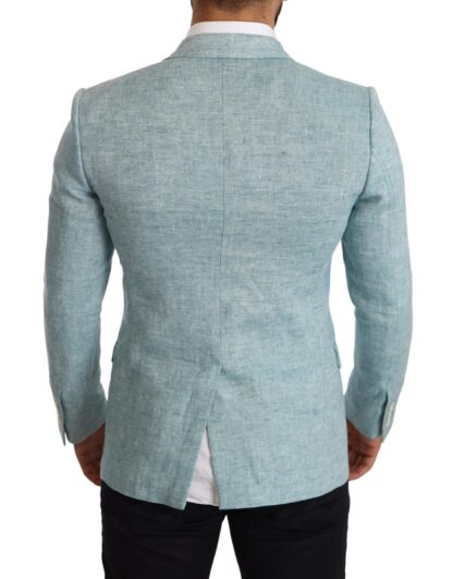 Dolce & Gabbana - Elegant Light Blue Linen Blazer