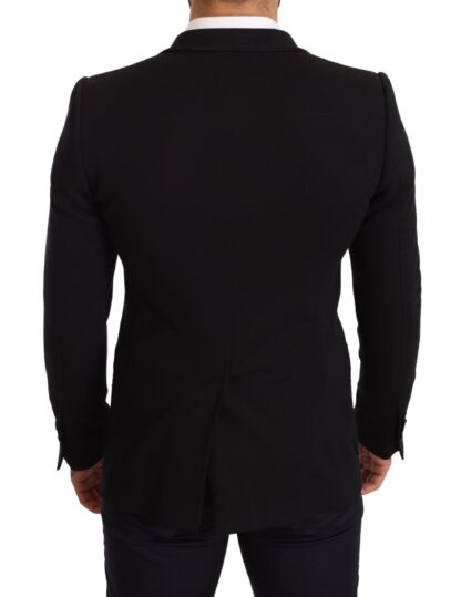 Dolce & Gabbana - Elegant Slim Fit Black Cotton Blazer