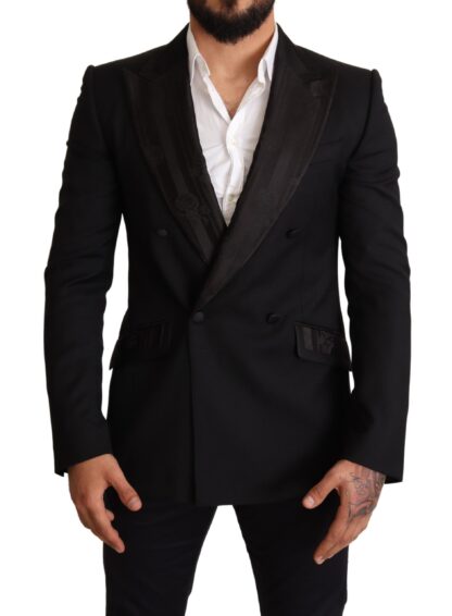 Dolce & Gabbana - Elegant Black Silk-Wool Blend Blazer