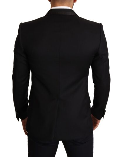 Dolce & Gabbana - Elegant Black Silk-Wool Blend Blazer