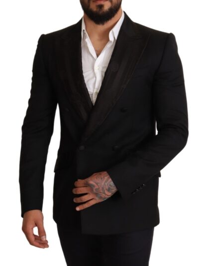 Dolce & Gabbana - Elegant Black Silk-Wool Blend Blazer